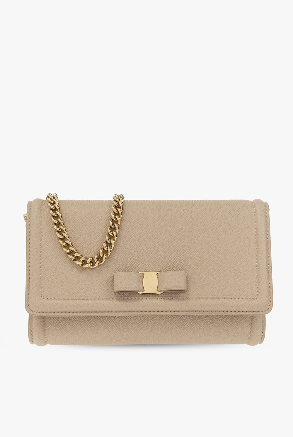 米色'Vara' shoulder bag FERRAGAMO - Salvatore Donna Mule Gancini